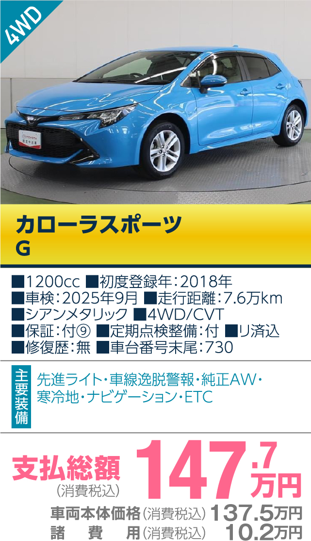 長野トヨタ自動車の厳選おすすめ車 2